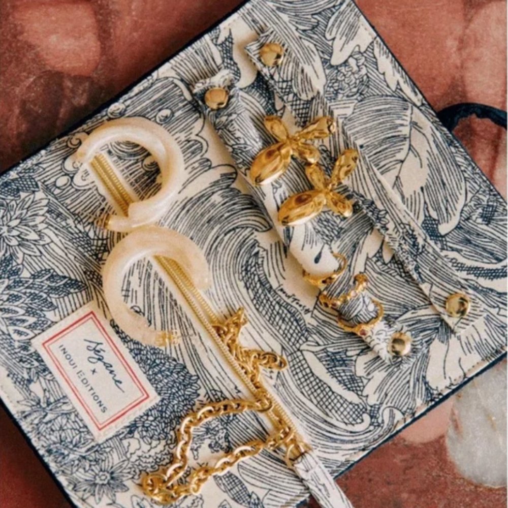 Sezane Jewelry Wrap - Velvet Navy, New